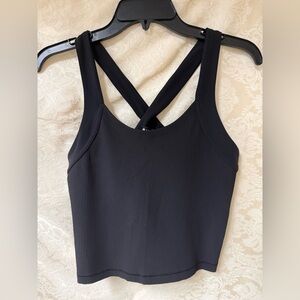 Athleta Black Ripped Tank Top